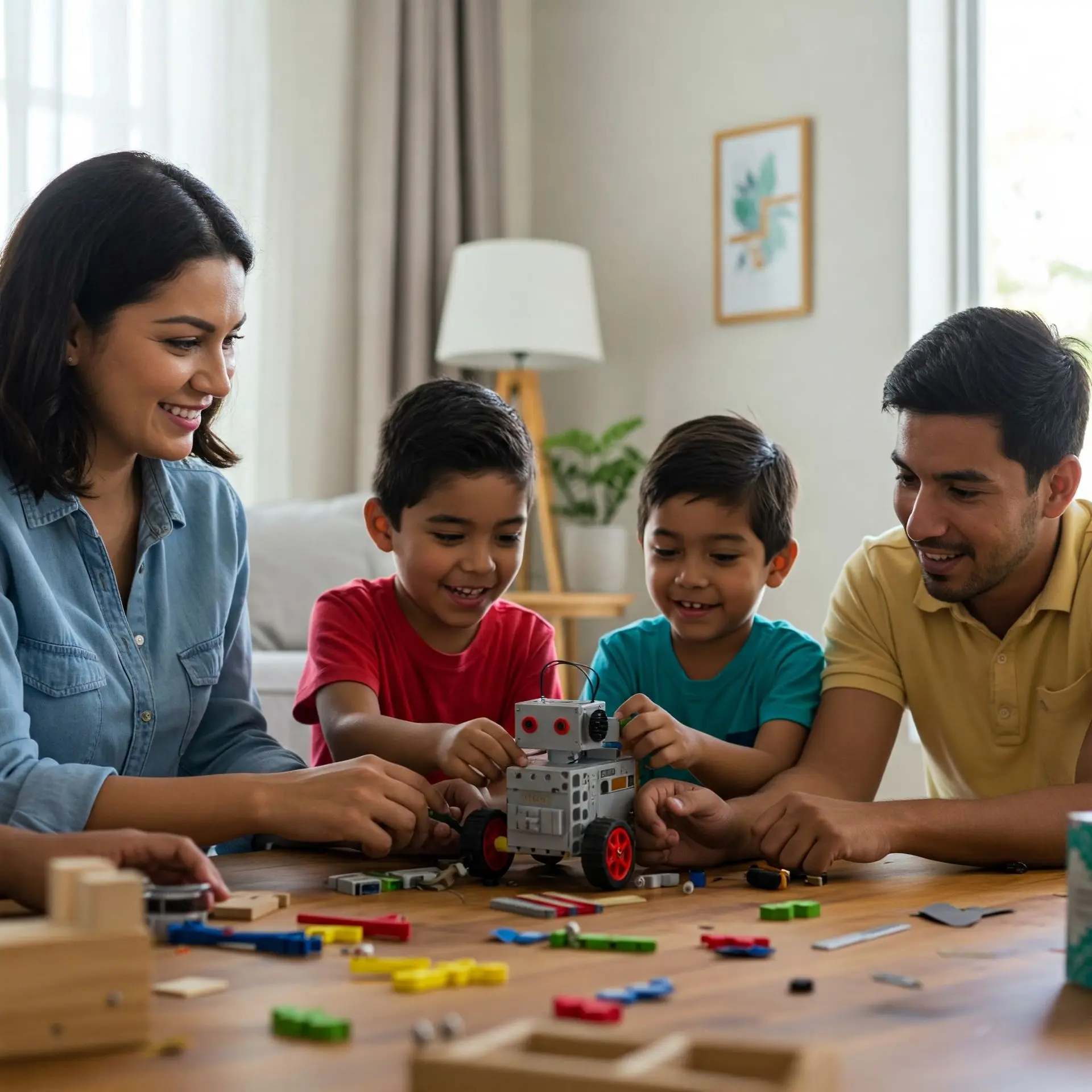 Familia pasando tiempo de calidad