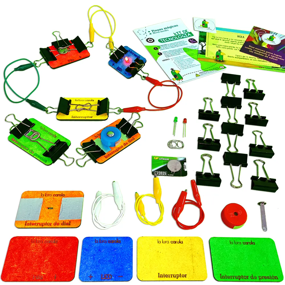 Kit Pinzas mágicas  | Juguete Educativo de Madera (+6 años)