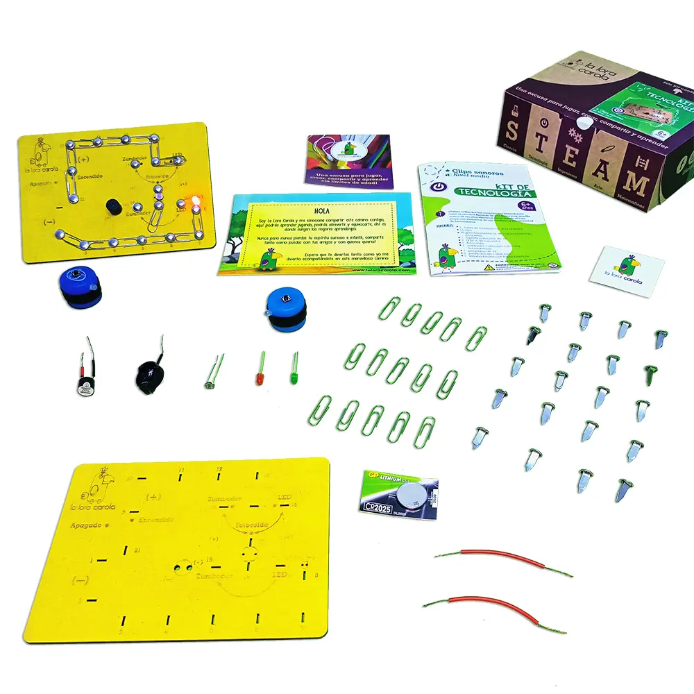 Kit Clip sonoros | Juguete Educativo de Madera (+6 años)